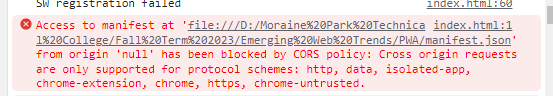 Google inspect error